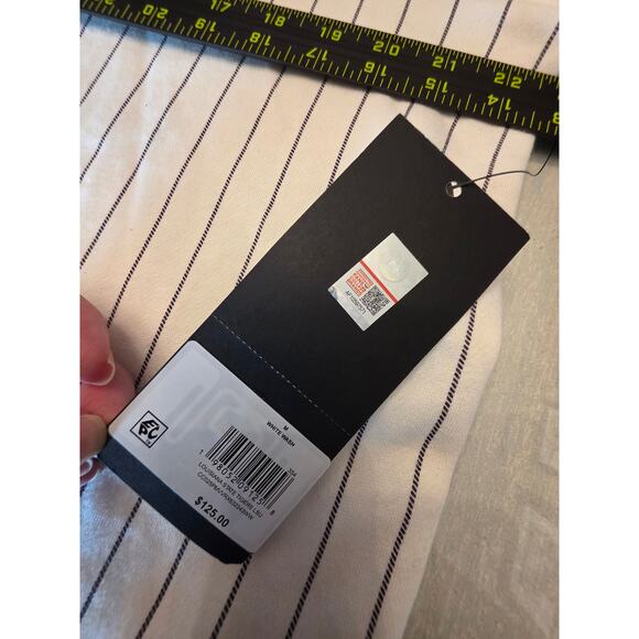 NWT '47 LSU Adult Tigers White Pinstripe Hoodie SZ M College Sports - Picture 4 of 6